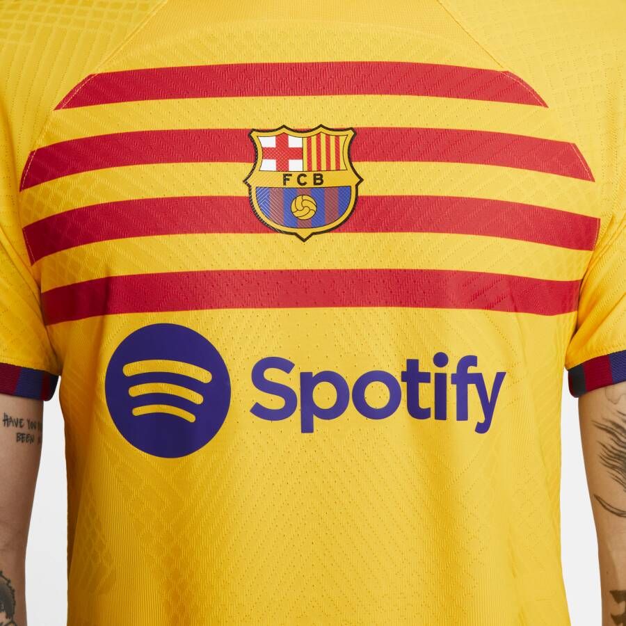 Nike FC Barcelona 2023 24 Match Vierde Dri-FIT ADV voetbalshirt voor heren Geel