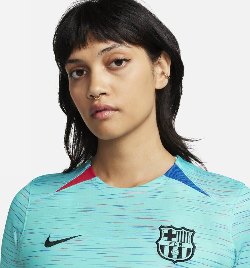 Nike FC Barcelona 2023 24 Stadium Derde Dri-FIT voetbalshirt voor dames Blauw