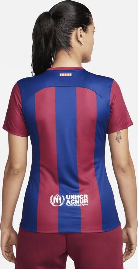 Nike FC Barcelona 2023 24 Stadium Thuis Dri-FIT voetbalshirt voor dames Blauw