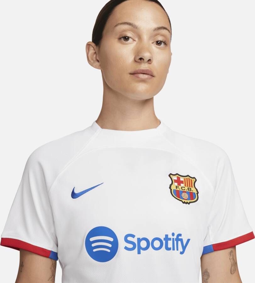 Nike FC Barcelona 2023 24 Stadium Uit Dri-FIT voetbalshirt voor dames Wit
