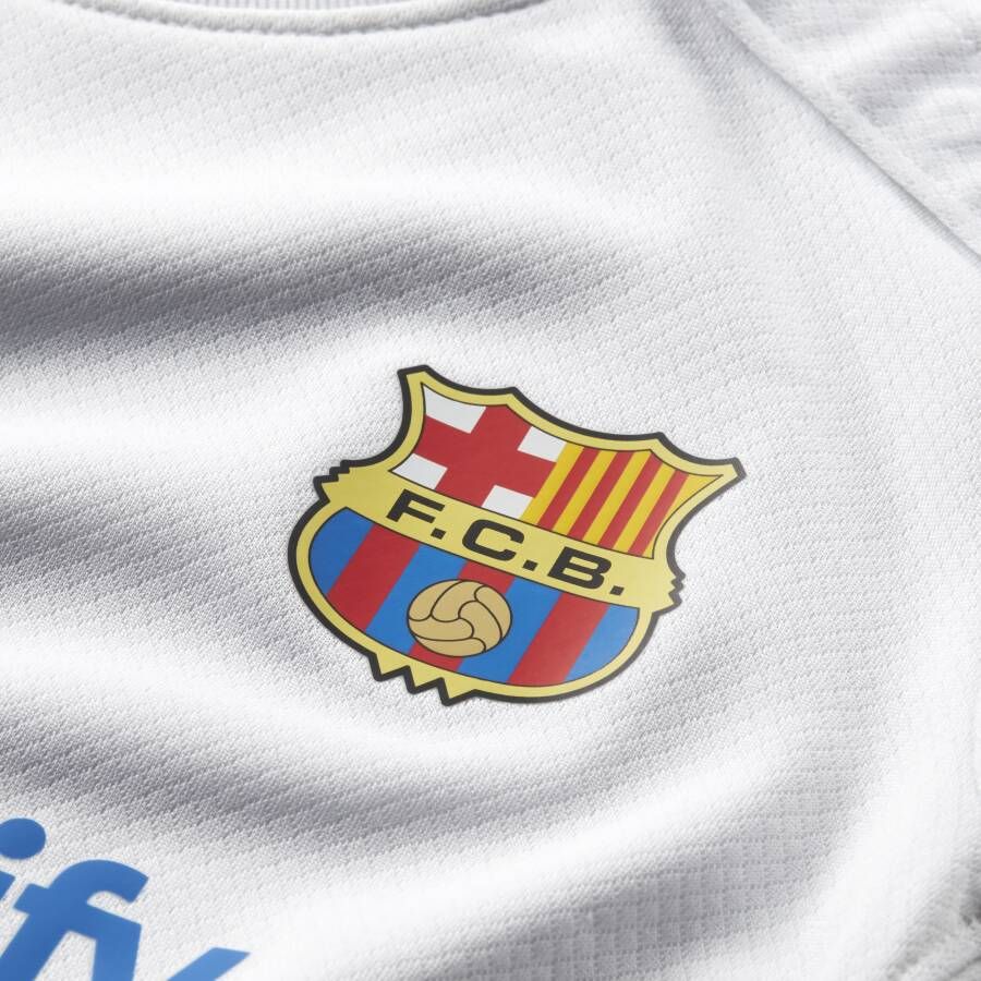 Nike FC Barcelona 2023 24 Vierde Dri-FIT driedelig tenue voor baby's peuters Wit