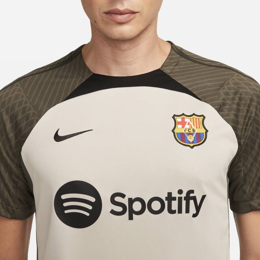Nike FC Barcelona Strike Dri-FIT knit voetbaltop voor heren Bruin