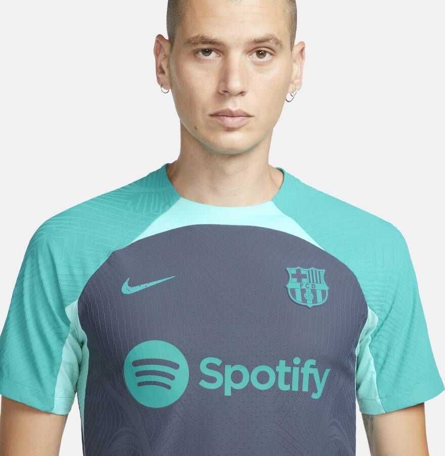 Nike FC Barcelona Strike Elite Dri-FIT ADV knit voetbaltop met korte mouwen voor heren Blauw