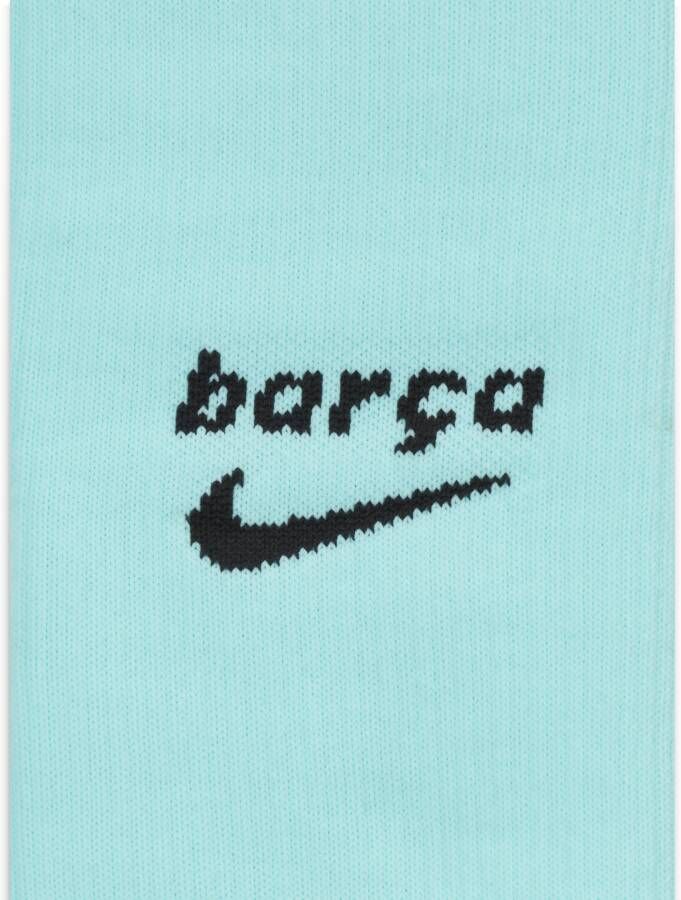 Nike FC Barcelona Strike voetbalsokken tot over de knie Blauw