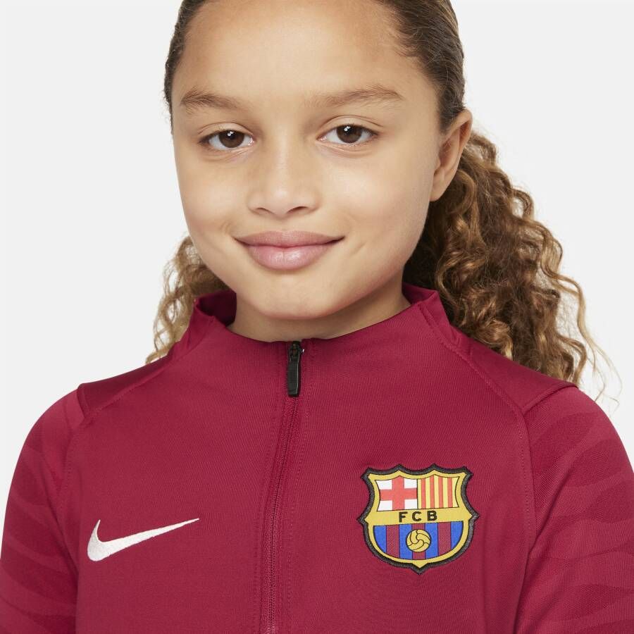 Nike FC Barcelona Strike Voetbaltrainingstop voor kids Rood