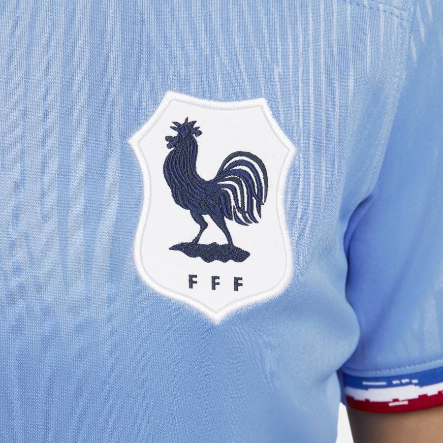 Nike FFF 2023 Stadium Thuis voetbalshirt met Dri-FIT voor dames Blauw