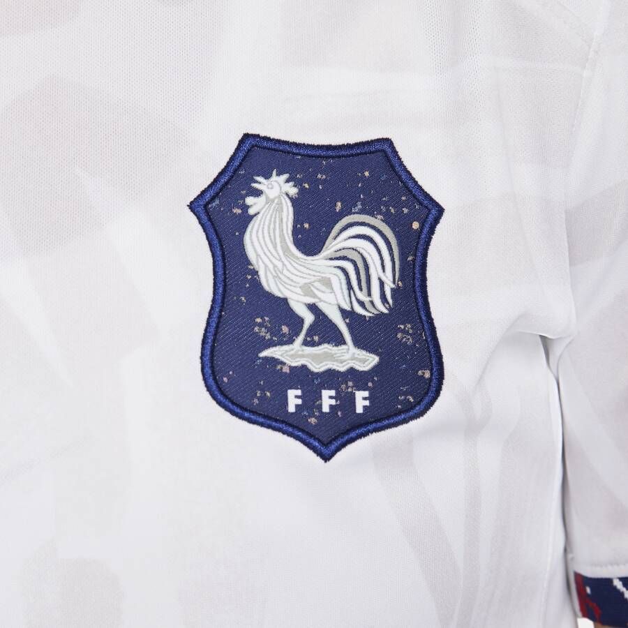 Nike FFF 2023 Stadium Uit voetbalshirt met Dri-FIT voor dames Wit