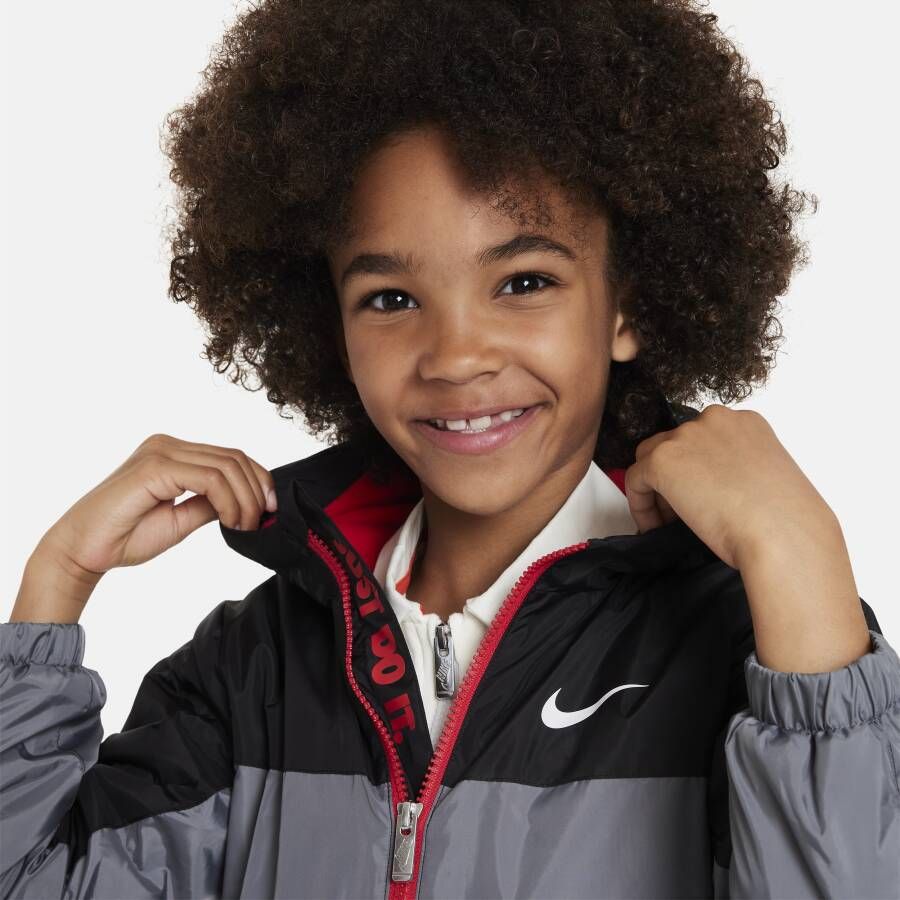 Nike Fleece Lined Woven Jacket kleuterjack Grijs