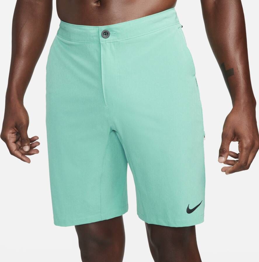 Nike Flow hybride zwembroek voor heren (23 cm) Groen