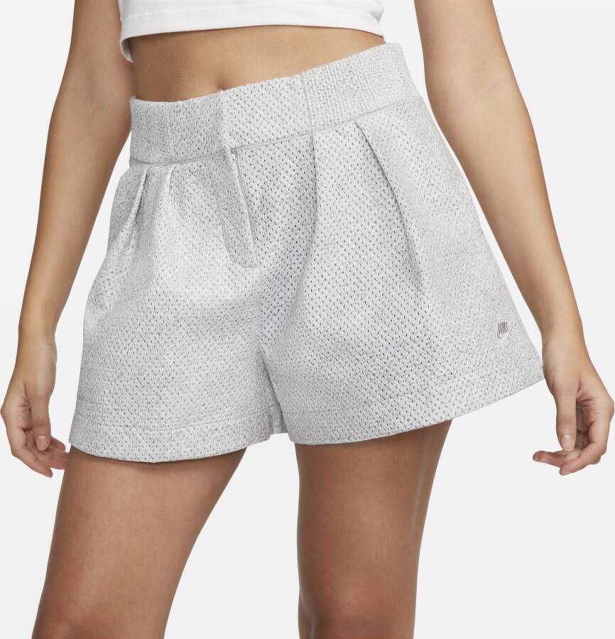 Nike Forward Shorts damesshorts met hoge taille Grijs