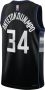 Nike Giannis Antetokounmpo Bucks Dri-FIT NBA-jersey voor heren Zwart - Thumbnail 2