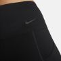 Nike Go kortere legging met hoge taille zakken en complete ondersteuning voor dames Zwart - Thumbnail 5
