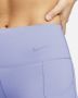Nike Go Lange legging met halfhoge taille complete ondersteuning en zakken voor dames Paars - Thumbnail 5