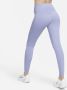 Nike Go Lange legging met hoge taille zakken en complete ondersteuning voor dames Paars - Thumbnail 2