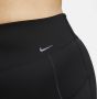 Nike Go Lange legging met hoge taille zakken en goede ondersteuning voor dames (Plus Size) Zwart - Thumbnail 4