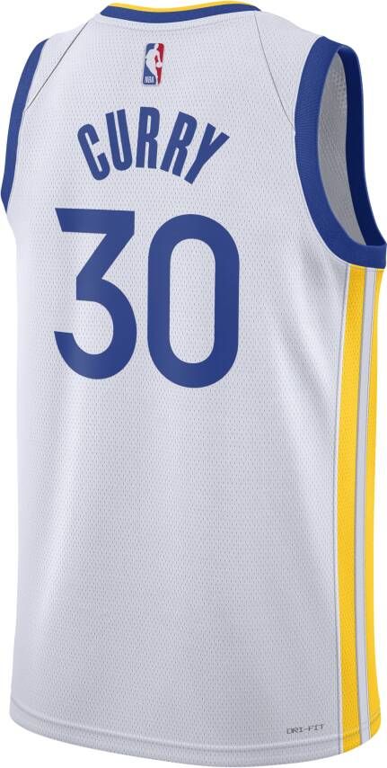 Nike Golden State Warriors Association Edition 2023 24 Dri-FIT Swingman NBA-jersey voor heren Wit - Foto 2