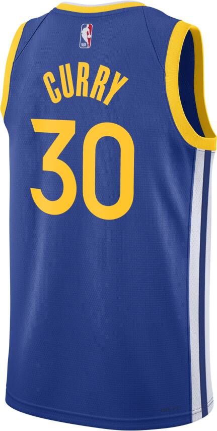 Nike Golden State Warriors Icon Edition 2022 23 Dri-FIT Swingman NBA-jersey voor heren Blauw