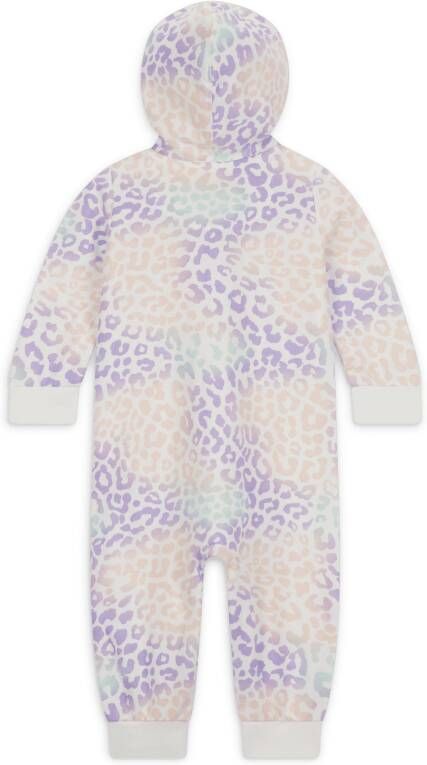 Nike Hooded Printed Coverall voor baby's (3-6 maanden) Wit