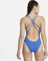 Nike HydraStrong Solid zwempak met spiderback voor dames Blauw - Thumbnail 2