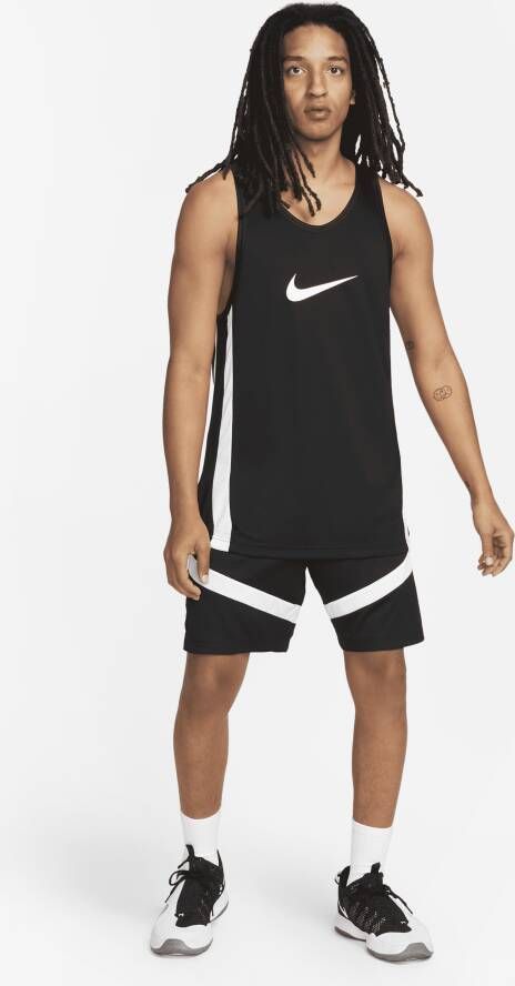 Nike Icon Dri-FIT basketbaljersey voor heren Zwart