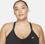 Nike Indy Gewatteerde sport-bh met V-hals en lichte ondersteuning (Plus Size) Zwart - Thumbnail 3