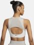 Nike Indy minitop met hoge hals Padded sport-bh met lichte ondersteuning Wit - Thumbnail 4