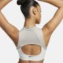 Nike Indy minitop met hoge hals Padded sport-bh met lichte ondersteuning Wit - Thumbnail 7