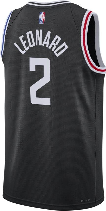 Nike Kawhi Leonard Los Angeles Clippers City Edition Swingman NBA-jersey met Dri-FIT Zwart