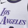 Nike LeBron James Los Angeles Lakers City Edition Swingman NBA-jersey met Dri-FIT Wit - Thumbnail 3