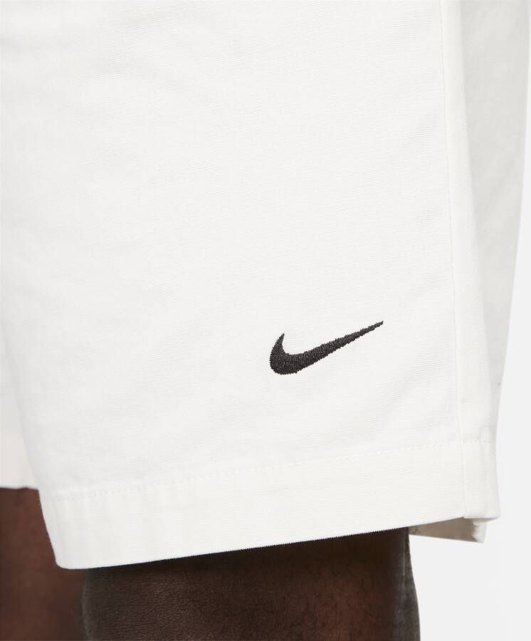 Nike Life Geplooide chinoshorts voor heren Grijs
