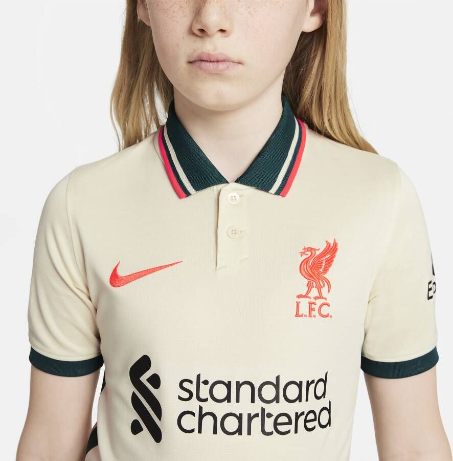 Nike Liverpool FC 2021 22 Stadium Uit Voetbalshirt voor kids Bruin