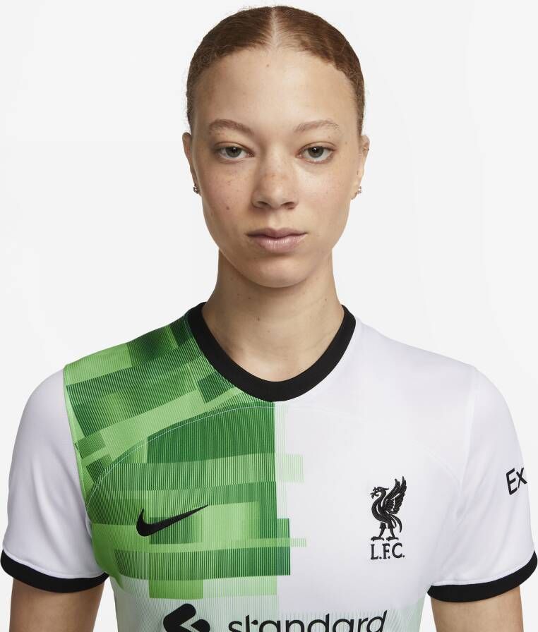 Nike Liverpool FC 2023 24 Stadium Uit Dri-FIT voetbalshirt voor dames Wit