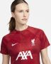 Nike Liverpool FC Academy Pro Dri-FIT warming-uptop voor dames Rood - Thumbnail 2