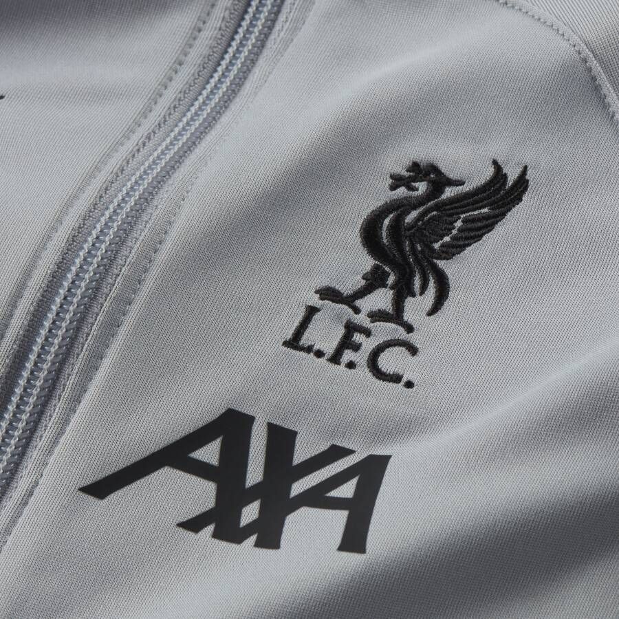 Nike Liverpool FC Strike Dri-FIT trainingspak met capuchon voor baby's peuters Grijs