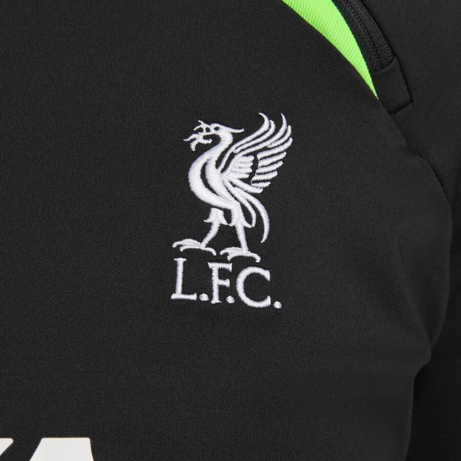 Nike Liverpool FC Strike Dri-FIT voetbaltrainingstop met ronde hals voor dames Zwart