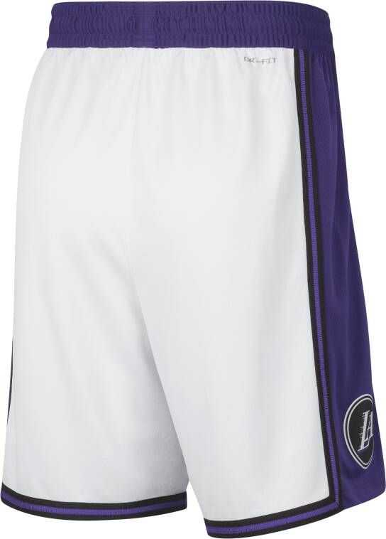 Nike Los Angeles Lakers City Edition Swingman NBA-herenshorts met Dri-FIT Wit