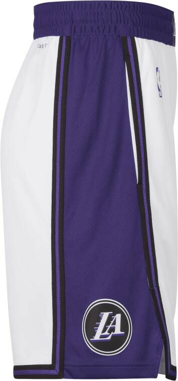 Nike Los Angeles Lakers City Edition Swingman NBA-herenshorts met Dri-FIT Wit