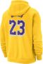 Nike Los Angeles Lakers Club NBA-hoodie voor heren Geel - Thumbnail 2