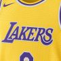 Nike Los Angeles Lakers Icon Edition 2022 23 Dri-FIT Swingman NBA-jersey voor heren Geel - Thumbnail 3