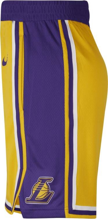 Nike Los Angeles Lakers Icon Edition Swingman NBA-herenshorts Geel - Foto 2