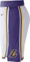 Nike NBA Swingman Basketball Shorts Los Angeles Lakers White Heren - Thumbnail 3