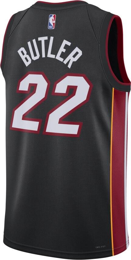 Nike Miami Heat Icon Edition 2022 23 Dri-FIT Swingman NBA-jersey voor heren Zwart