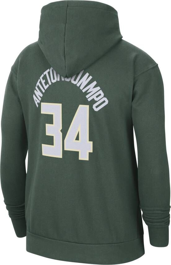 Nike Milwaukee Bucks Essential NBA-fleecehoodie voor heren Groen