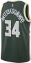 Nike Milwaukee Bucks Icon Edition 2022 23 Dri-FIT Swingman NBA-jersey voor heren Groen - Thumbnail 2