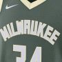 Nike Milwaukee Bucks Icon Edition 2022 23 Dri-FIT Swingman NBA-jersey voor heren Groen - Thumbnail 3