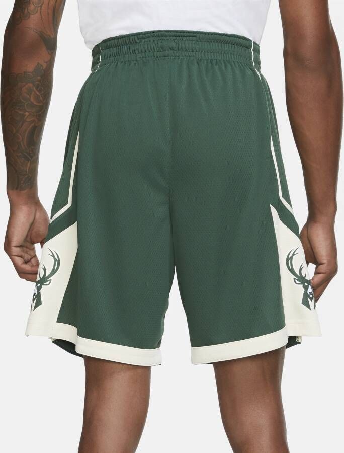 Nike Milwaukee Bucks Icon Edition Swingman NBA-herenshorts Groen - Foto 3