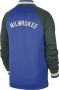 Nike Milwaukee Bucks Showtime City Edition Dri-FIT NBA-herenjack met lange mouwen Blauw - Thumbnail 2