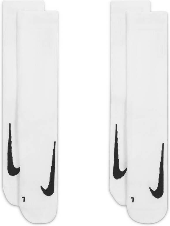 Nike Multiplier Crew Sokken (2 paar) Wit