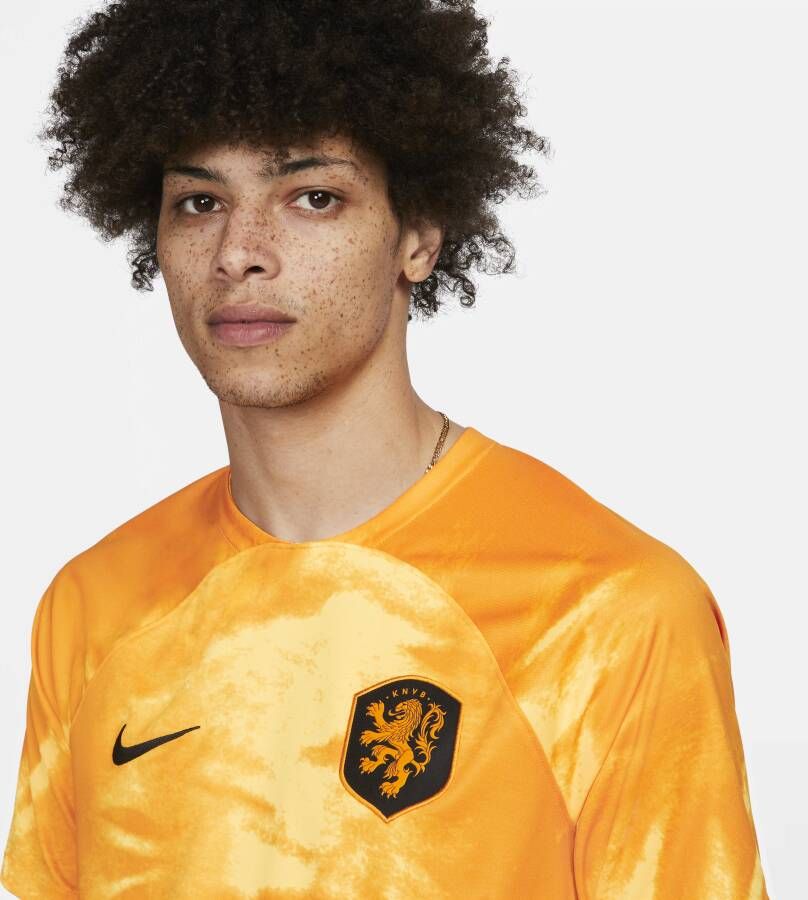 Nike Nederland 2022 23 Stadium Thuis Dri-FIT voetbalshirt voor heren Oranje