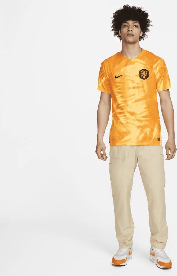 Nike Nederland 2022 23 Stadium Thuis Dri-FIT voetbalshirt voor heren Oranje